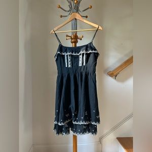 Black Summer Light Knee Length Dress